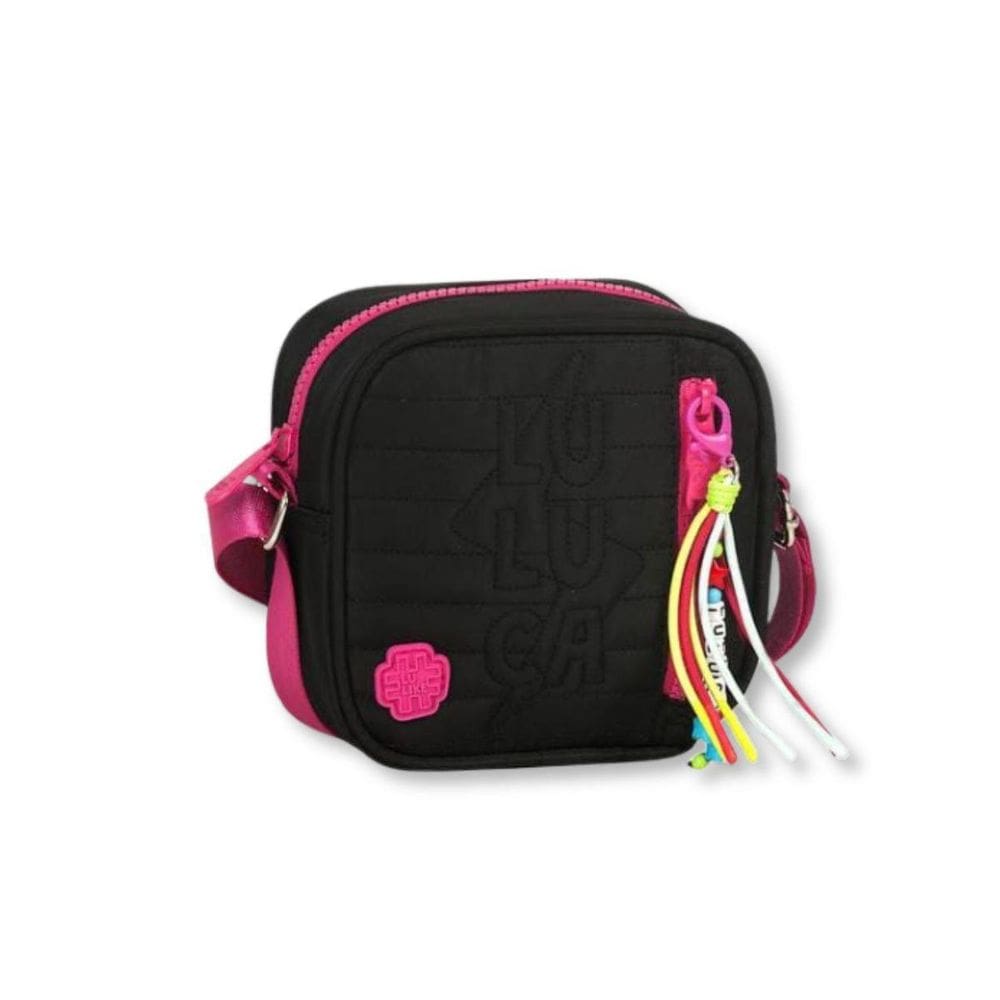 Bolsa Transversal Luluca Feminina Adolescente Fashion Preto