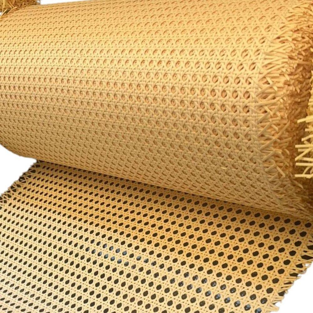 Palha Indiana Tipo Rattan Sextavada Tela Natural 80Cm X 5Mts