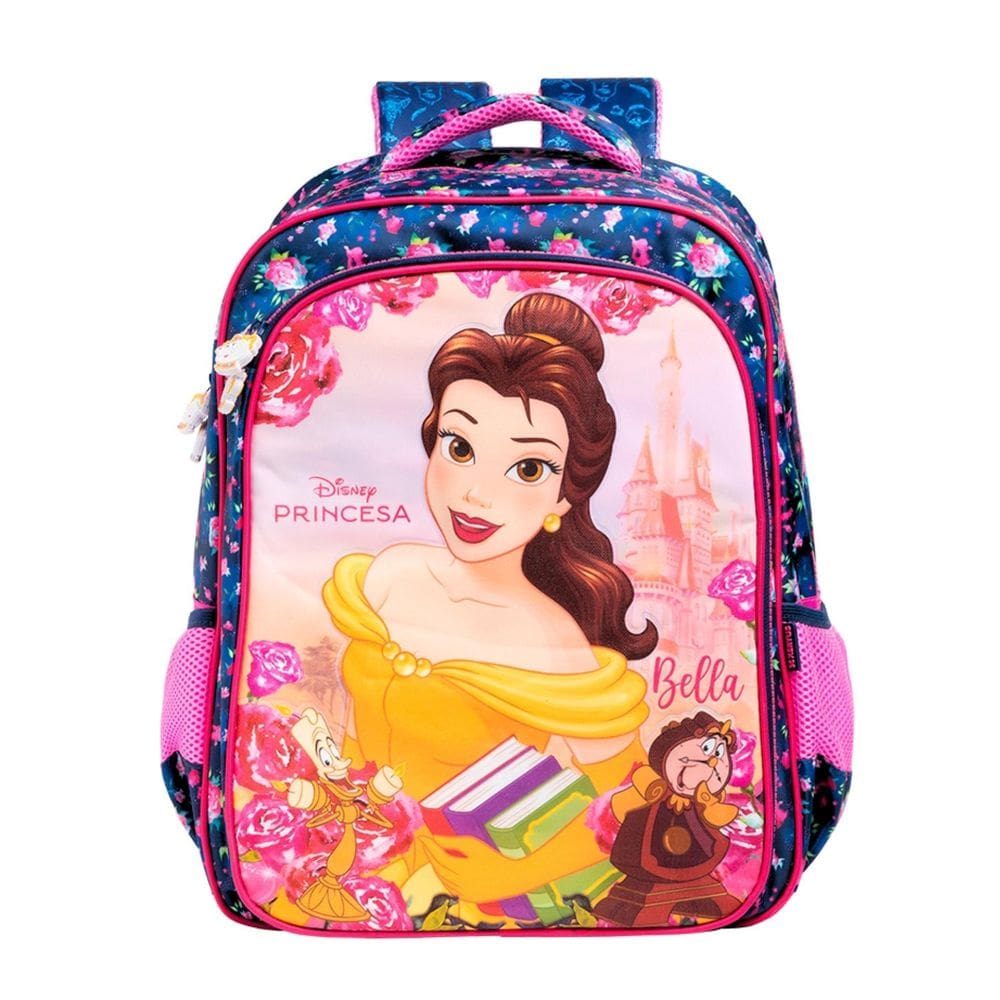 Mochila De Costas Escolar Princesa Bella Disney