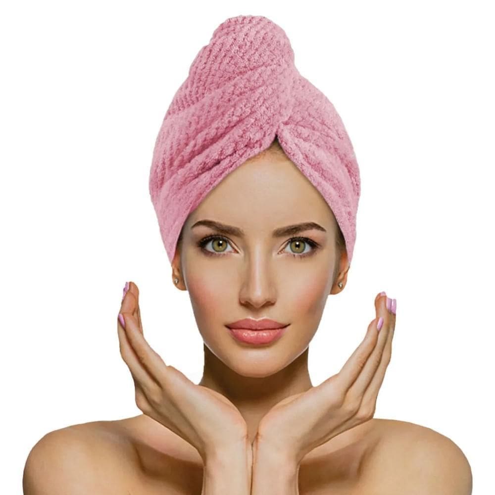 Touca De Cabelo Básica Power Sec - Laço Home Rosa
