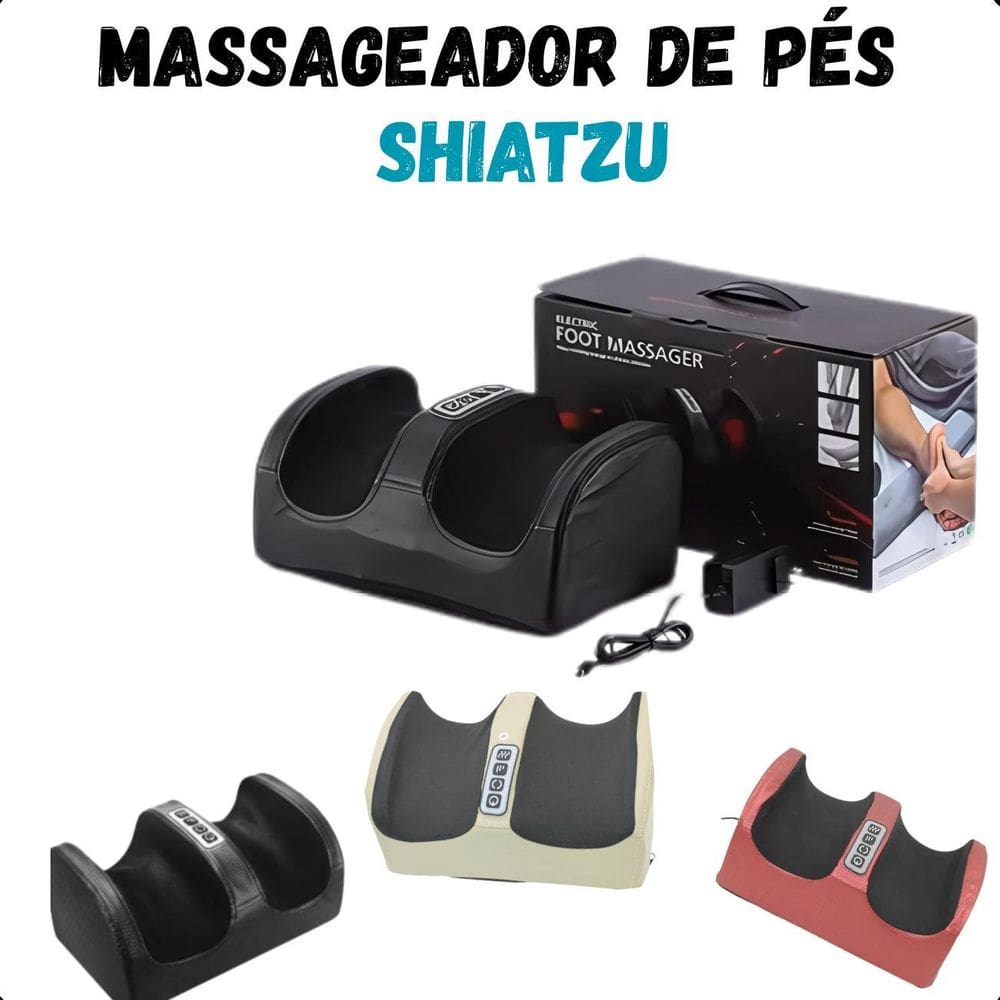Shiatsu Pés Shiafoot Bivolt Para Terapia E Relaxamento