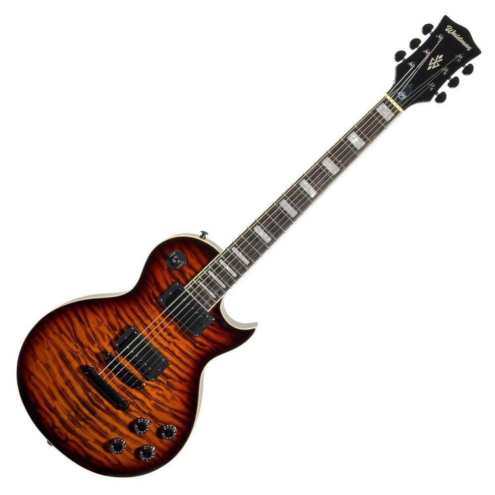 Guitarra Elétrica 6 Cordas Waldman Les Paul Glp-510Q Sb