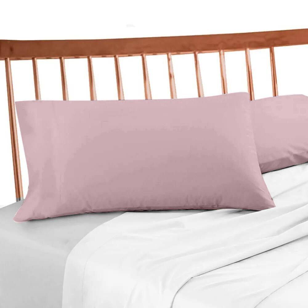 Fronha Avulsa 200 Fios Lisa - Premium Rosa Antigo