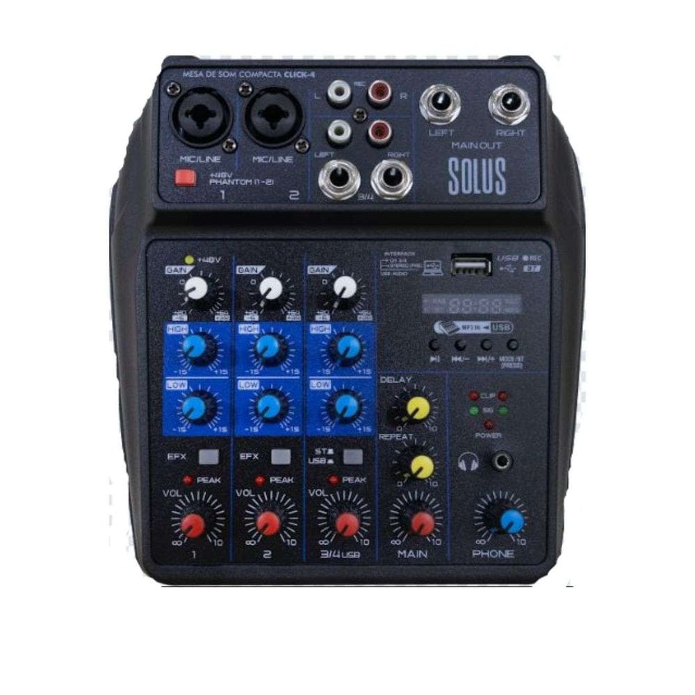 Mesa de Som Compacta Solus Click-4