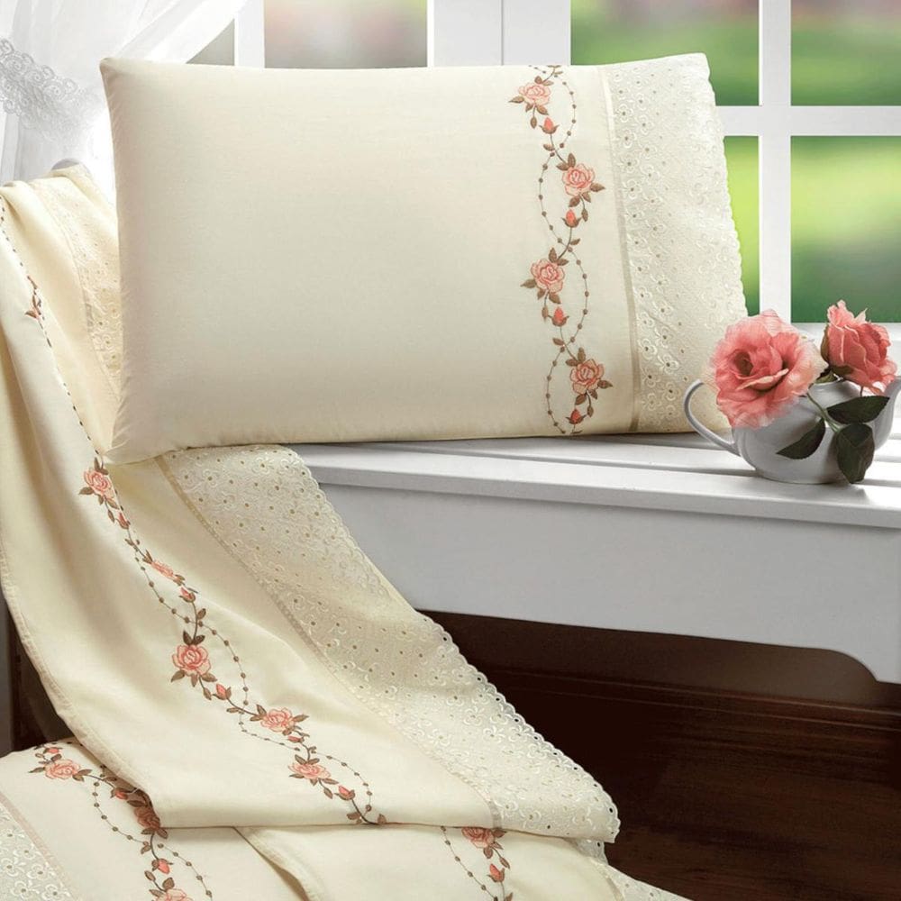 Jogo De Lençol Casal Queen Daphane Algodao 100% Algodao Luxo