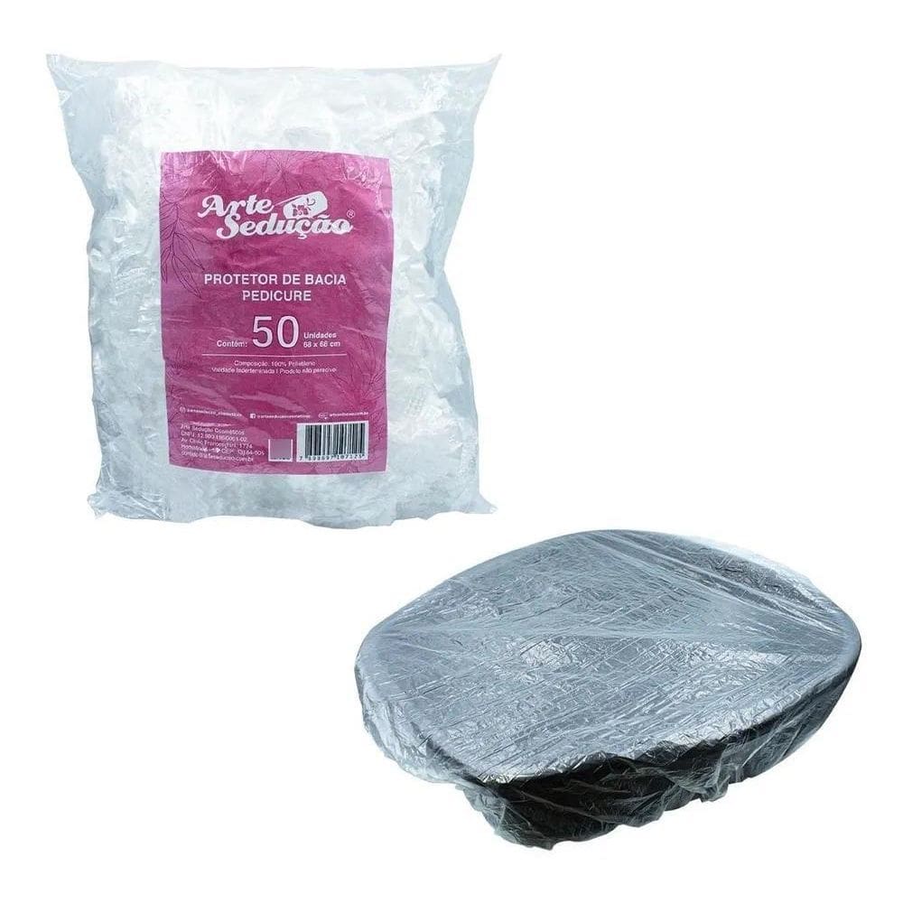 2X Protetor De Bacia Descartável Pedicure 68X68 Cm, 50 Unida