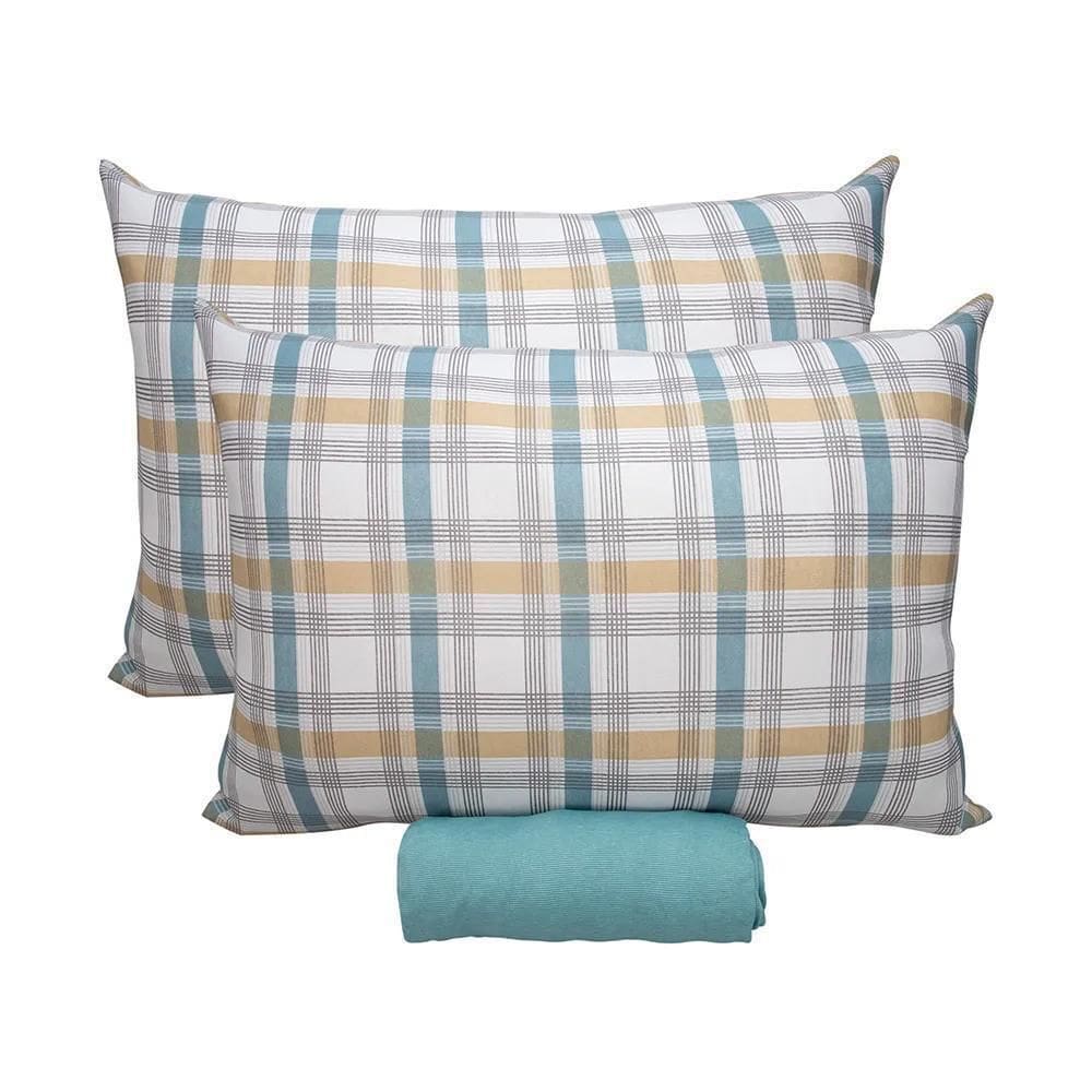 Jogo De Cama Queen 3 Pçs Doce Vida Portallar Verde