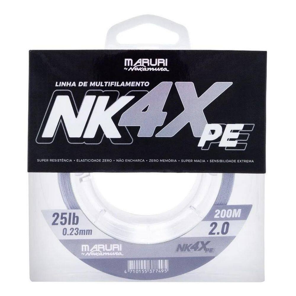 Linha Multifilamento Maruri By Nakamura Nk 4X Pe 0.26Mm 200M