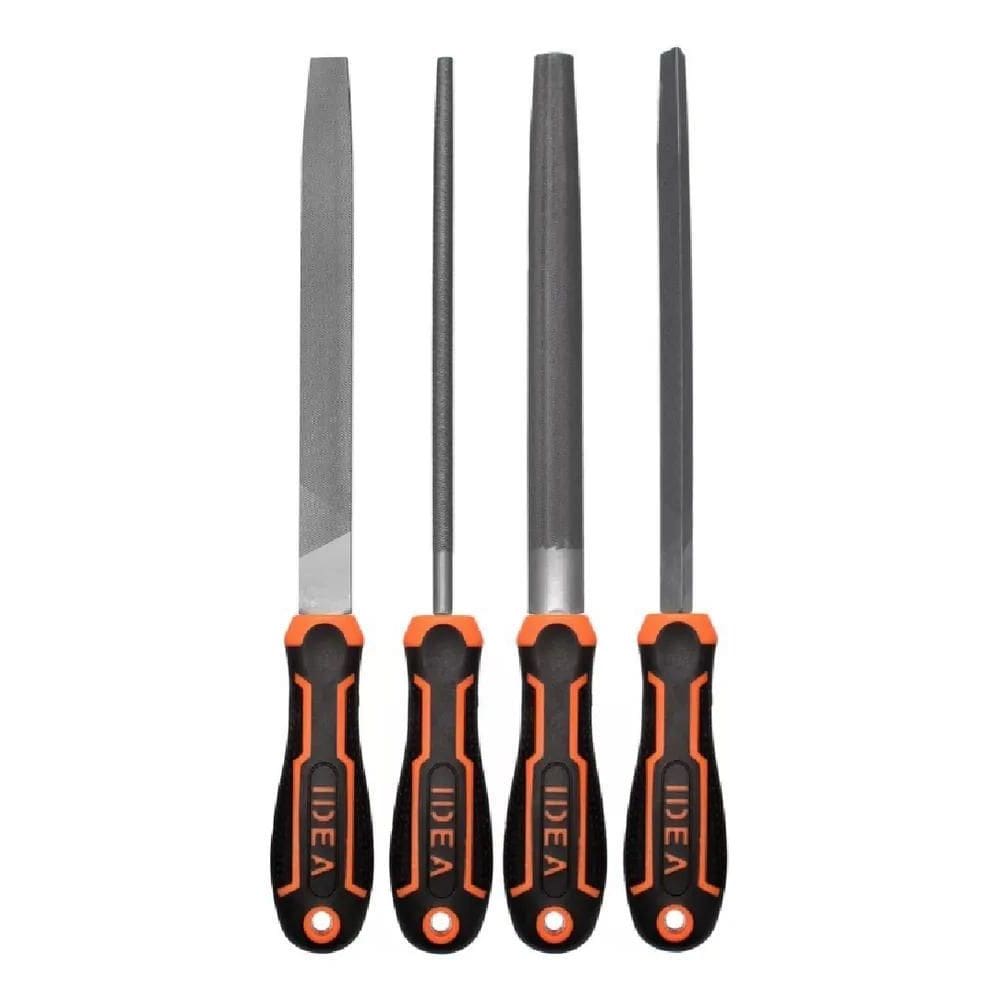 2X Jogo De Lima 4 Pçs 8 Polegadas Afiar Ferro Cutelaria Murç