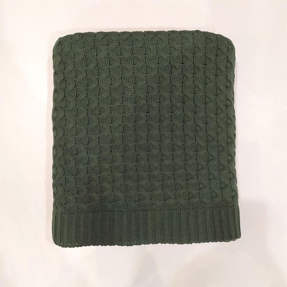 Peseira Decorativa Tricot Bellagio 80 X 260 Decortrico Oliva