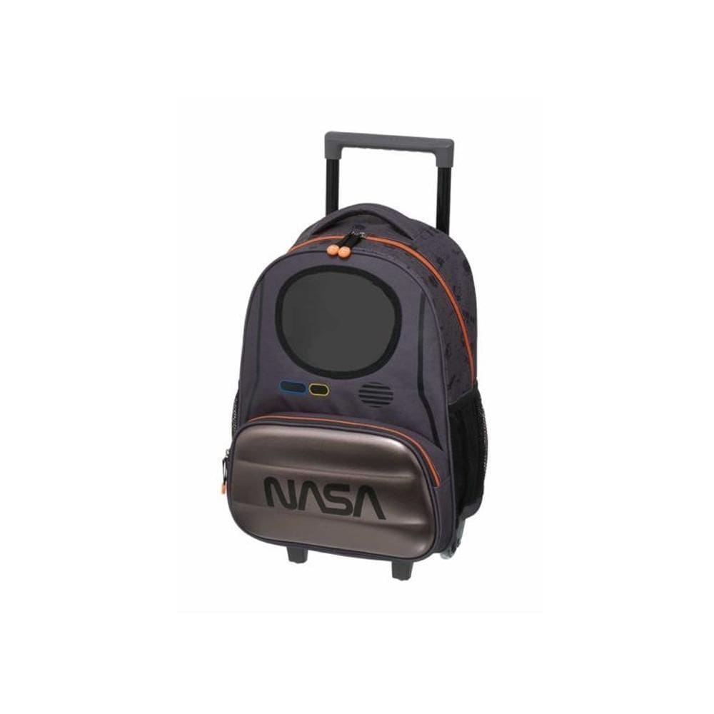 Mochila Pacific Com Carrinho Pack Me Space Travel Cinza