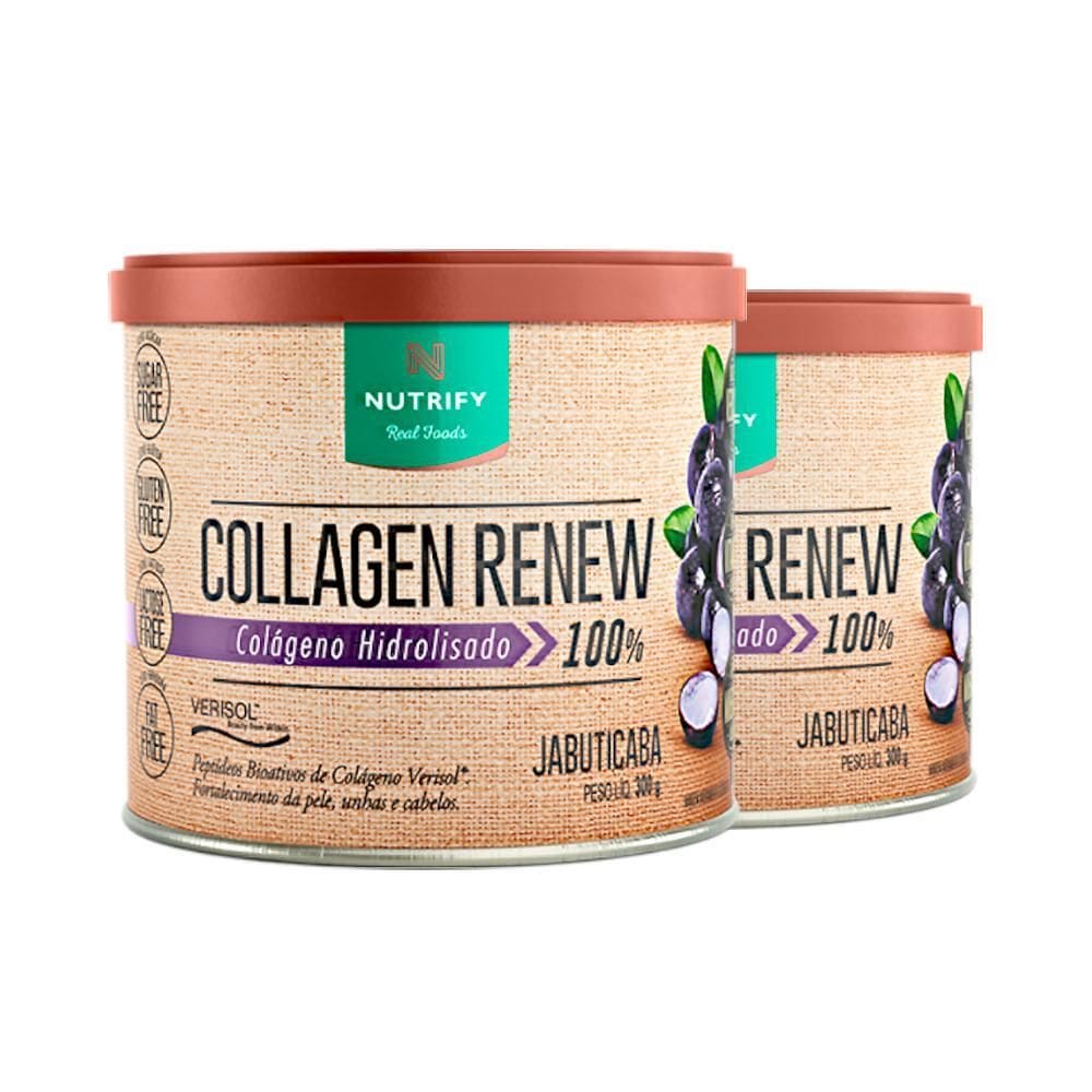 Kit 2 Colágeno Renew Hidrolisado Jabuticaba Nutrify 300G