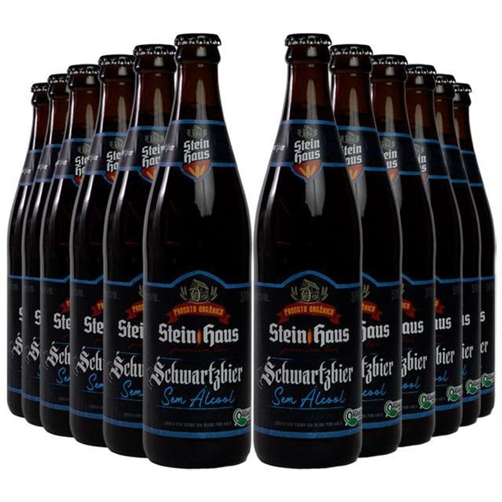 Cerveja Sem Álcool Orgânica Schwartzbier - 500Ml - 12 Un