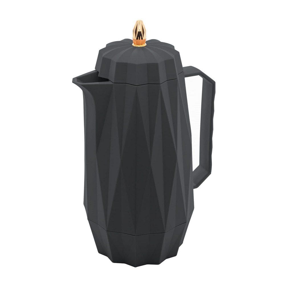 Garrafa Térmica de Plástico para Café/Chá Diamond Cinza 1 Litro Lyor