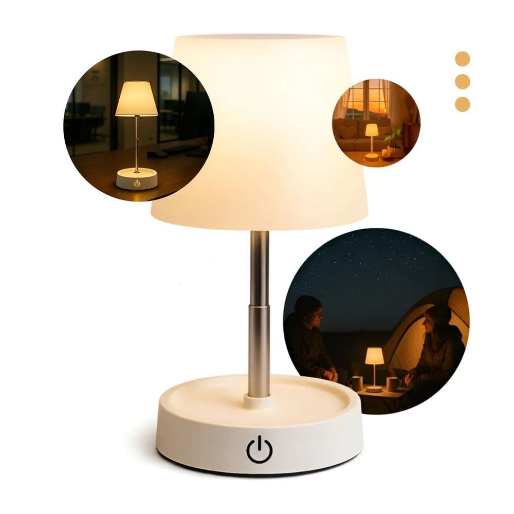 Luminária Led Touch Abajur Mesa Luz Led Usb Portátil Moderna