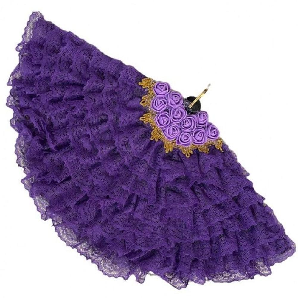 Leque Aberto Cigano Artesanal - Selecione A Cor