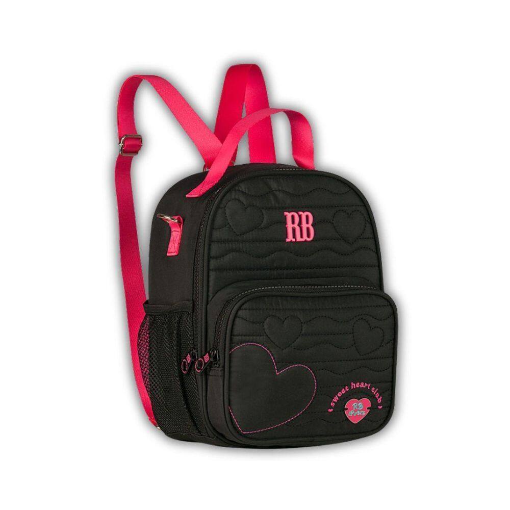 Mochila P Rebecca Bonbon Bolsa Térmica Passeio Creche Preta
