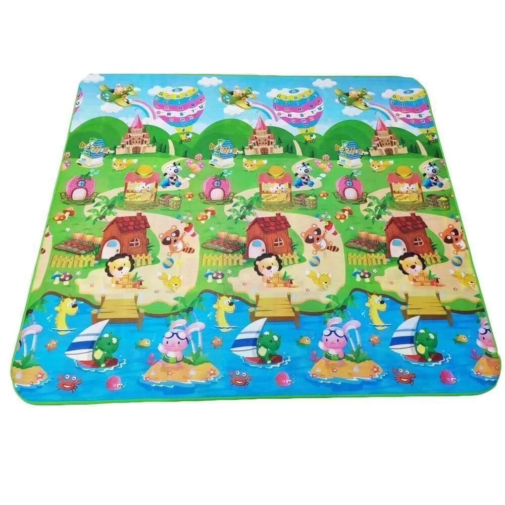 Tapete Termico Portatil E Dobravel Infantil Bebe 180x117cm Tatame Educativo Com Bolsa Para Transporte Praticidade Onde E