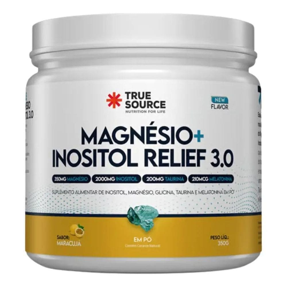 2X Magnésio + Inositol Relief 3.0 True Source Sabor Maracujá