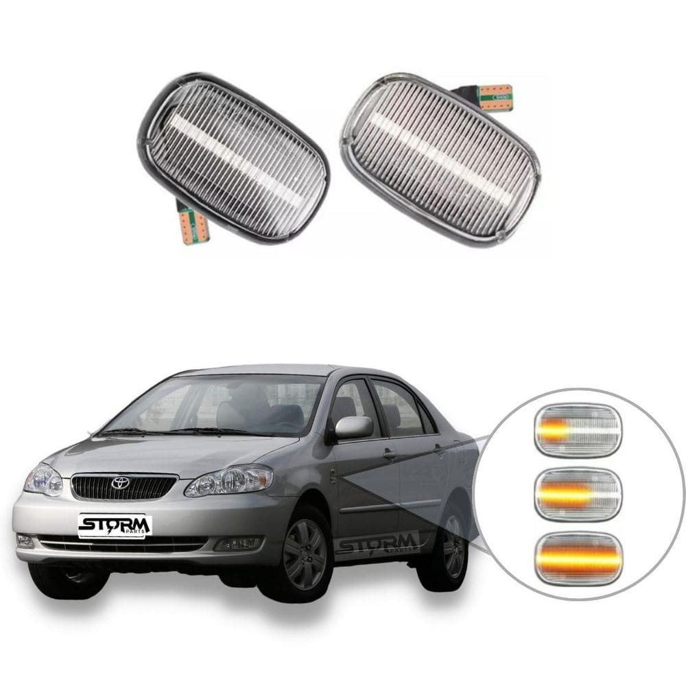Par Pisca Seta Sequencial Toyota Corolla Led Dinâmica Sedan