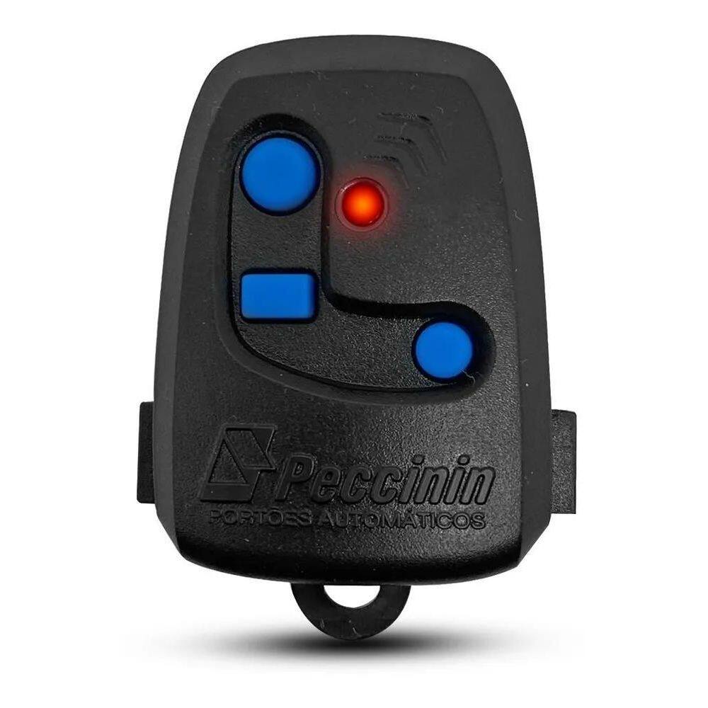 2X Controle Para Portão Peccinin 3 Teclas 433,92 Mhz Com Pil