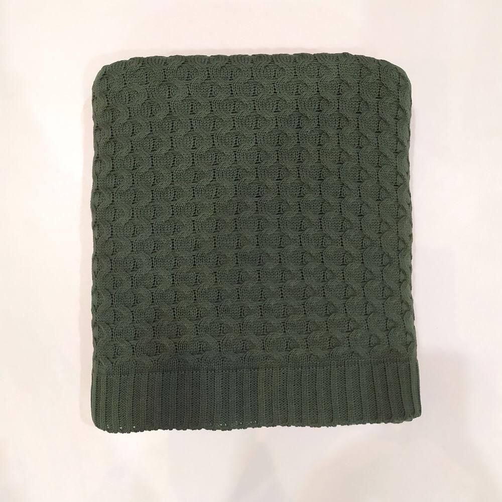 Peseira Decorativa Tricot Bellagio 80 X 260 Decortrico Oliva