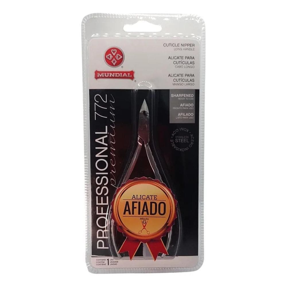 2X Alicate Cuticula Mundial 772 Cabolongo Amolado Profission