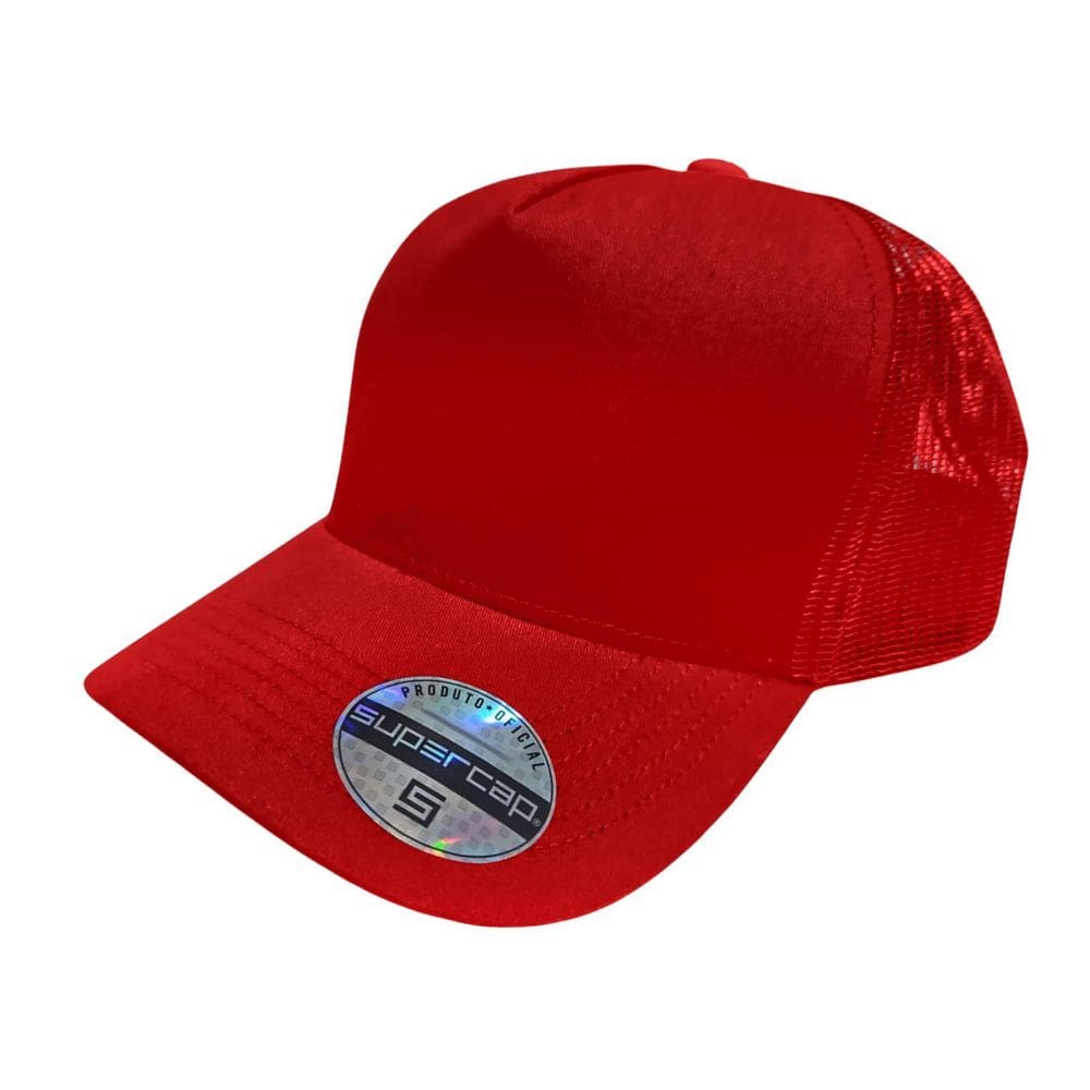 Boné Aba Curva Trucker Frente Americana Sarja Supercap 26426