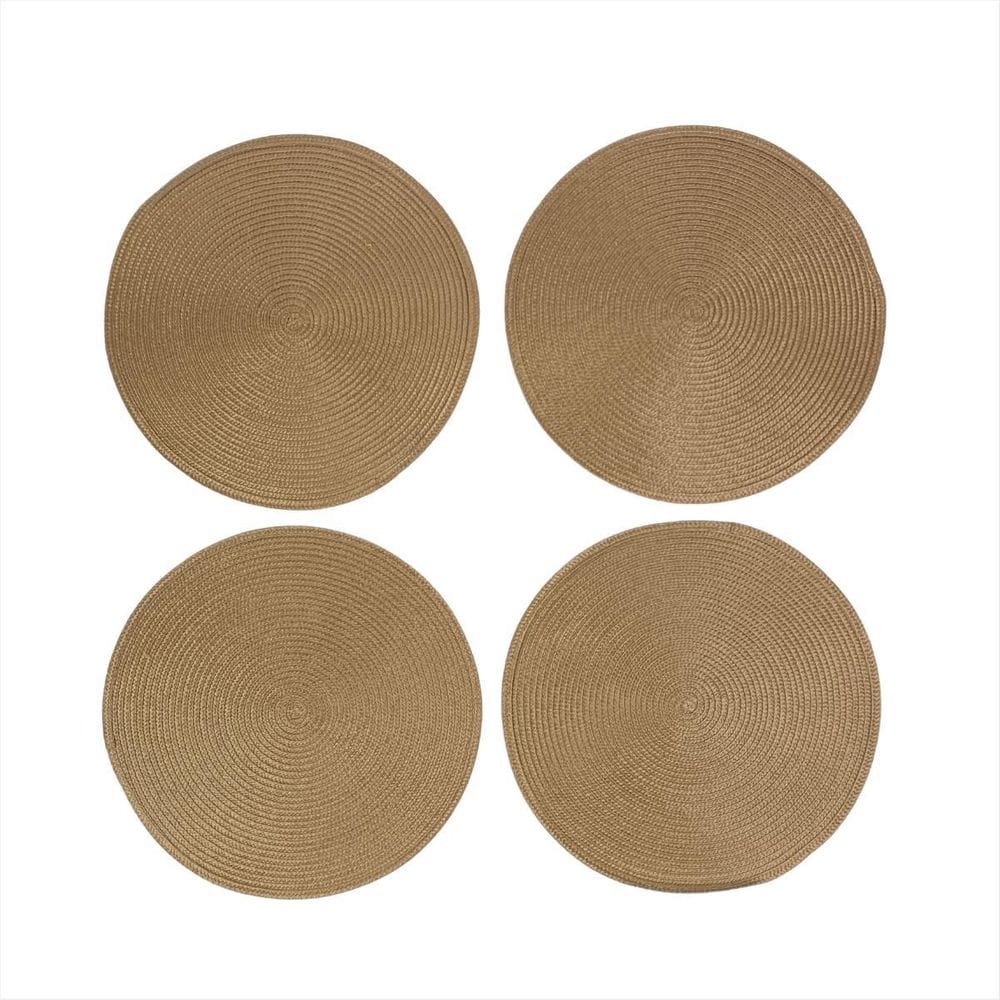 Kit 4 Jogo Americano Redondo Mesa Posta 38Cm Souspla Cozinha