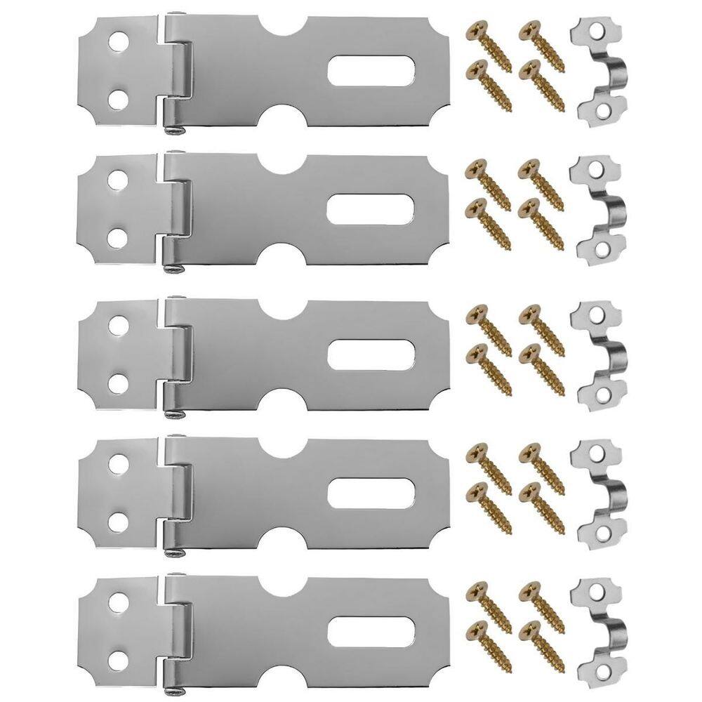 Dobradiça Porta Cadeado Fecho Trinco Zincado 6,3Cm 05 Un