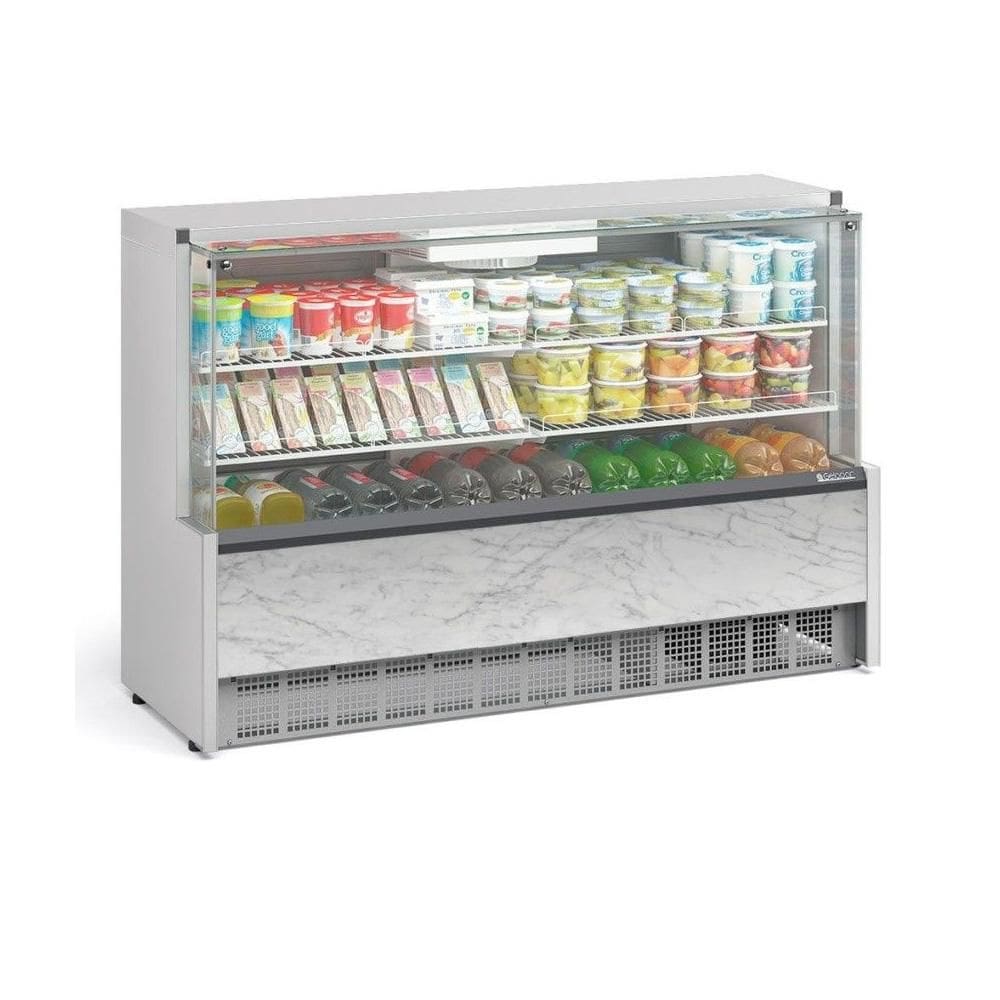 Vitrine Refrigerada Ar Forçado Gelopar175 cm Branco 220V GPFA-175R