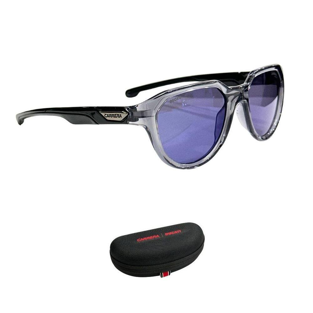 Óculos De Sol Carrera Ducati 050S Kb7 53Xt Black Blue Flash