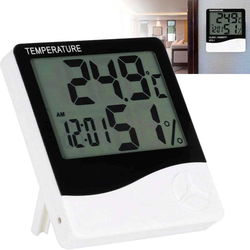Higrômetro Digital Sensor Temperatura Para Mercadinho E Loja