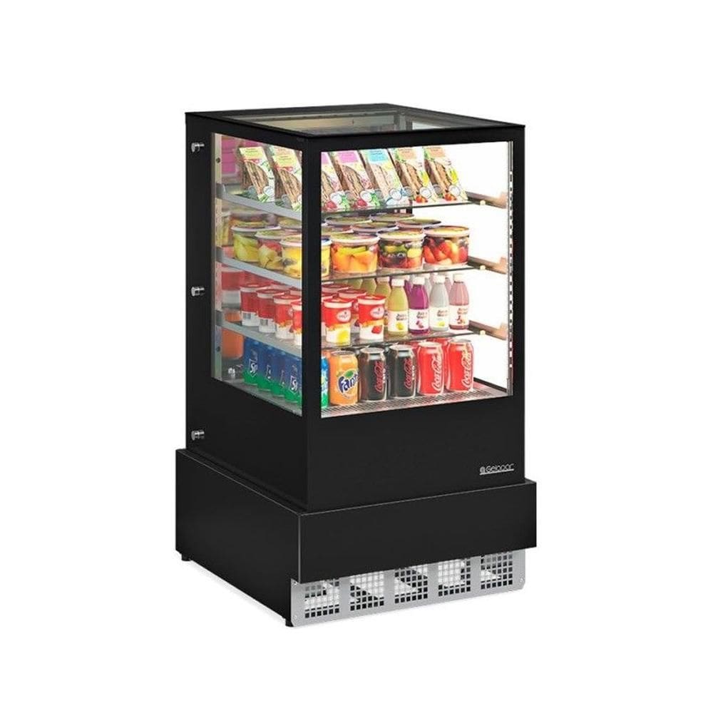 Vitrine Refrigerada Dupla Função Gelopar 70 cm Preto 127V GGER-070