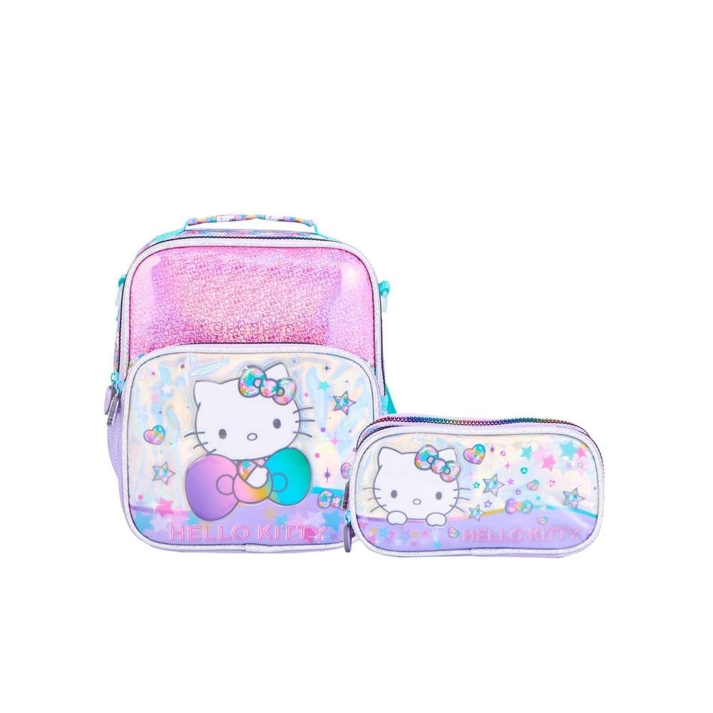 Kit Hello Kitty Infantil Lancheira Térmica + Estojo Triplo