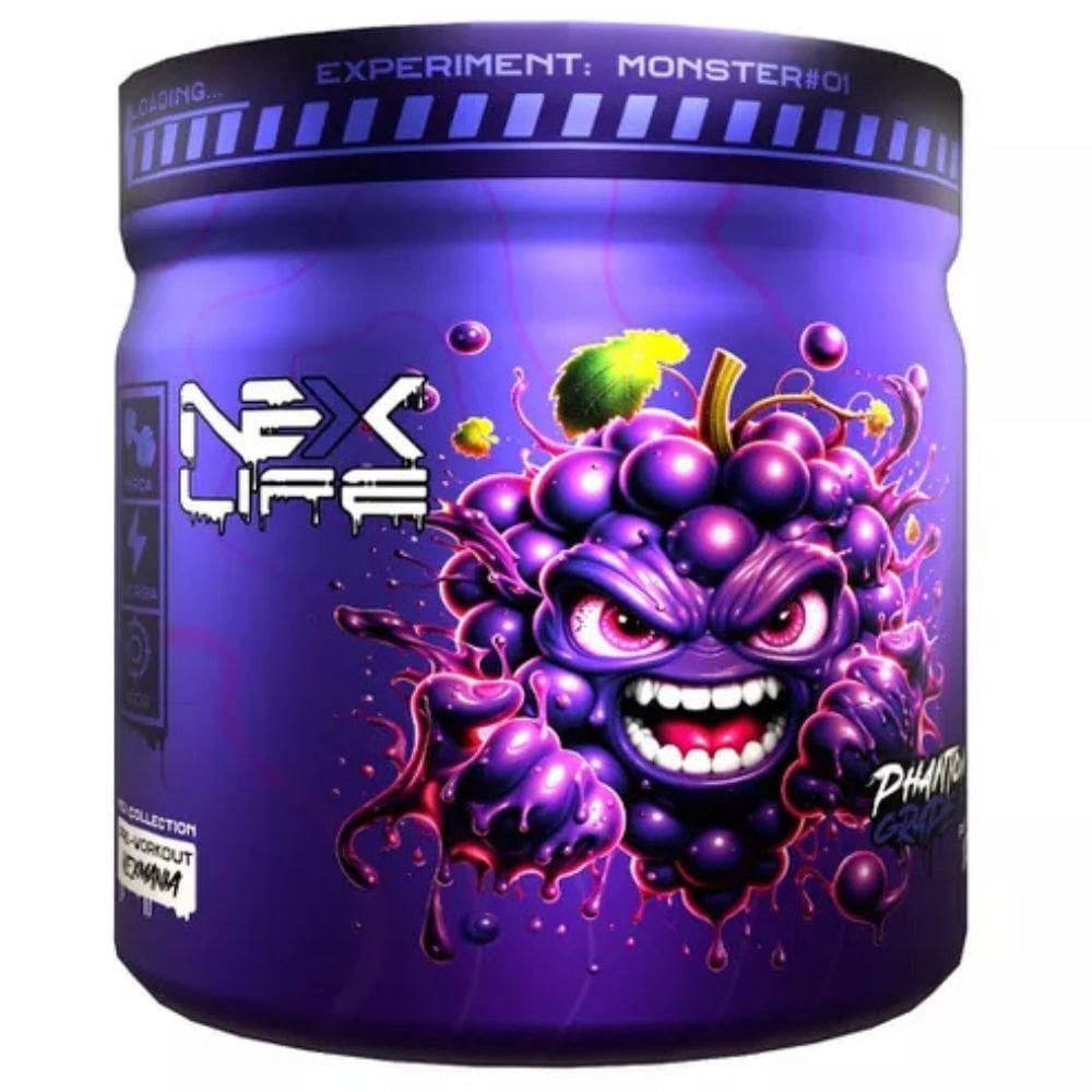 Pre Workout Beta Alanina Cafeina Uva 300G - Nex Life