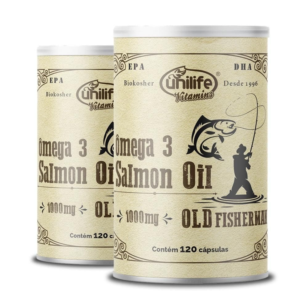 Kit 2 Ômega 3 Old Fisherman Unilife 120 Cápsulas