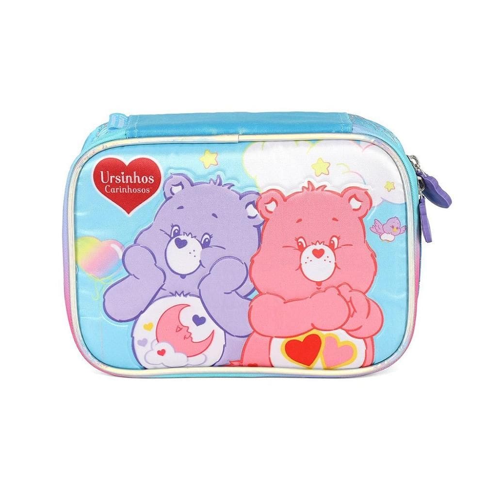 Estojo Box 100 Pens Luxcel Ursinhos Carinhosos Azul
