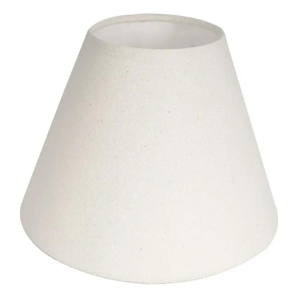 2X Cúpula De Tecido Para Abajur Algodão Encaixe 3,5 Cm Bege