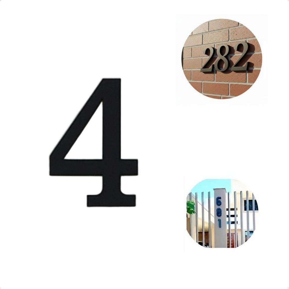 Placa De Número Residencial Design Moderno Minimalista Luxo