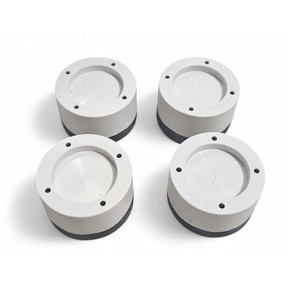 Kit 4 Pé Nivelador Universal Borracha Maquina Lavar Fogão