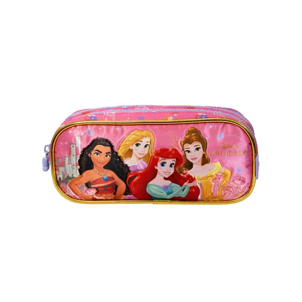 Estojo Duplo Penal Princesas Disney Oficial 14816