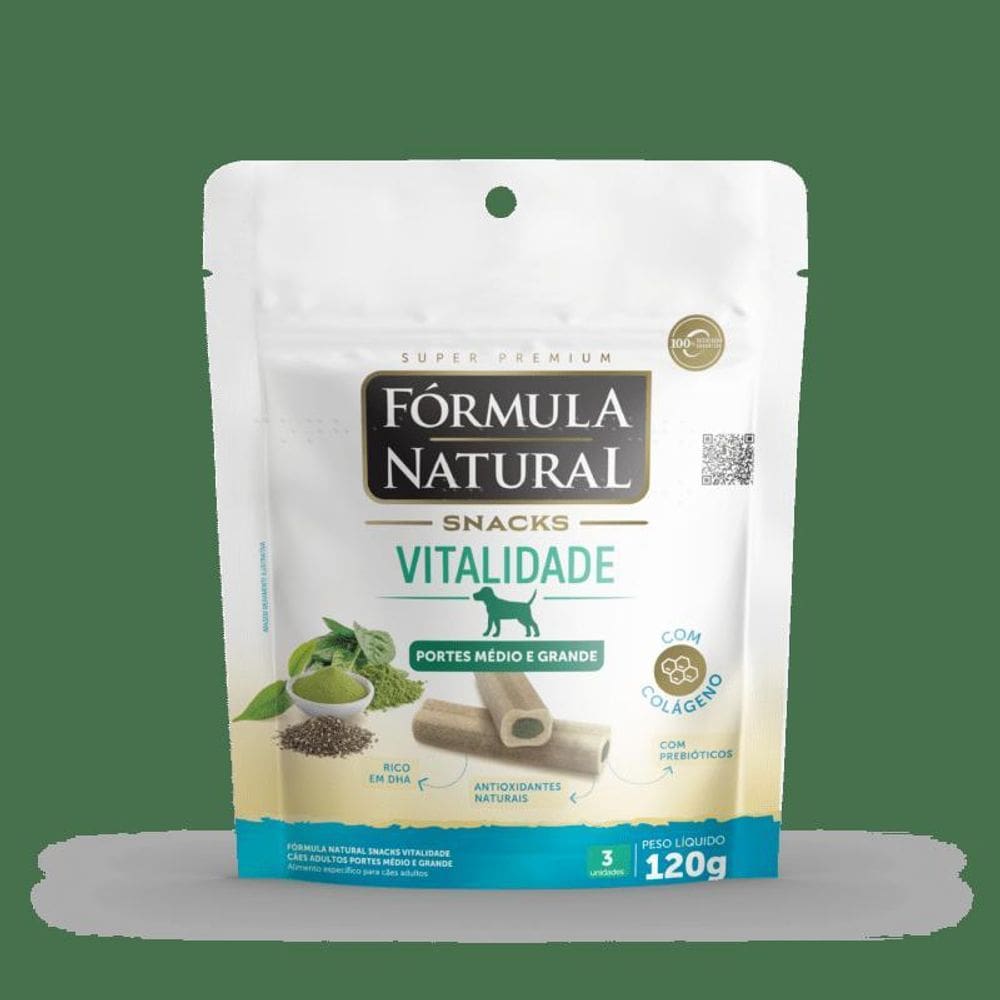 Fórmula Natural Snacks Vitalidade Cão Adulto Médio/Grande