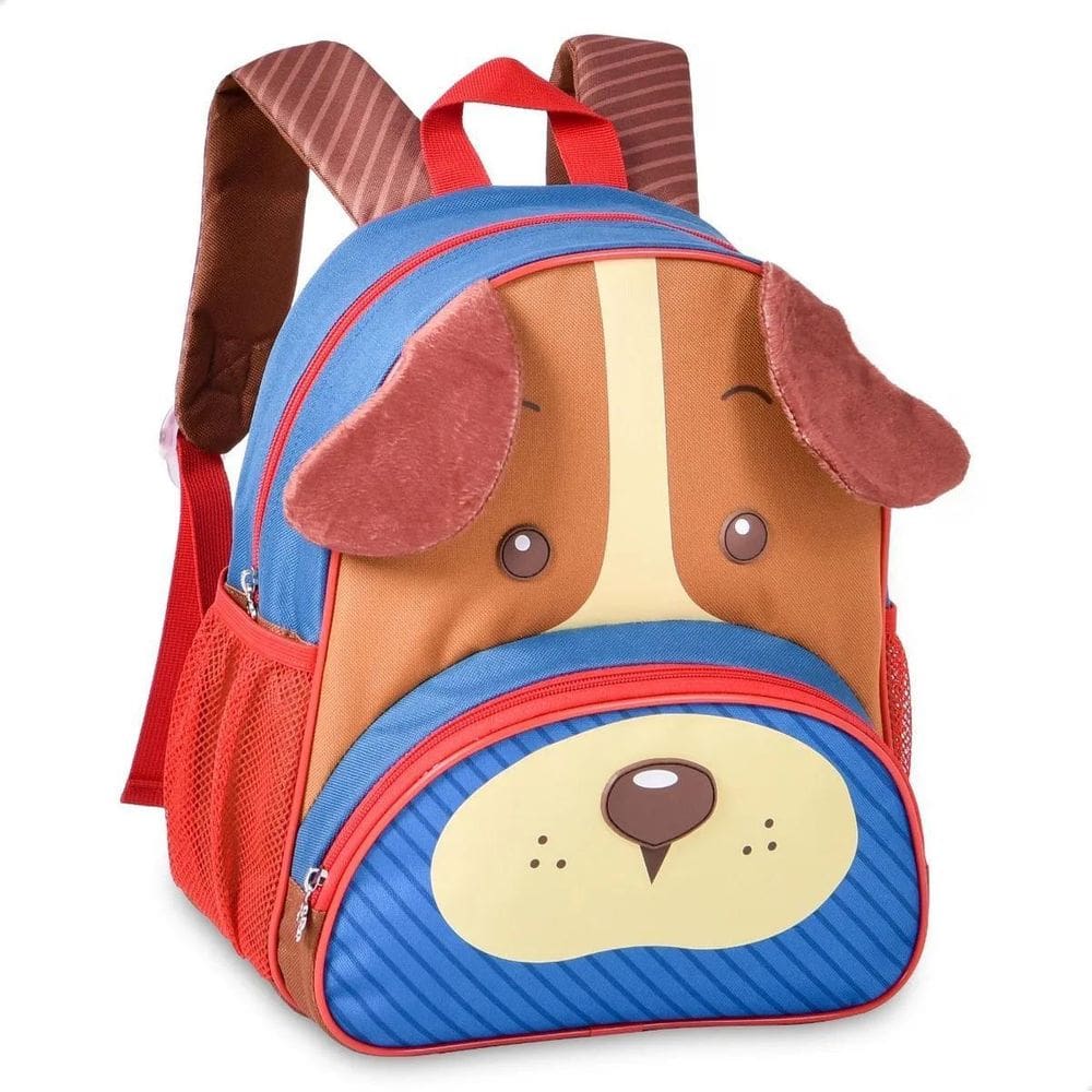 Mochila De Costas Infantil Pets Cachorro Vermelho Clio