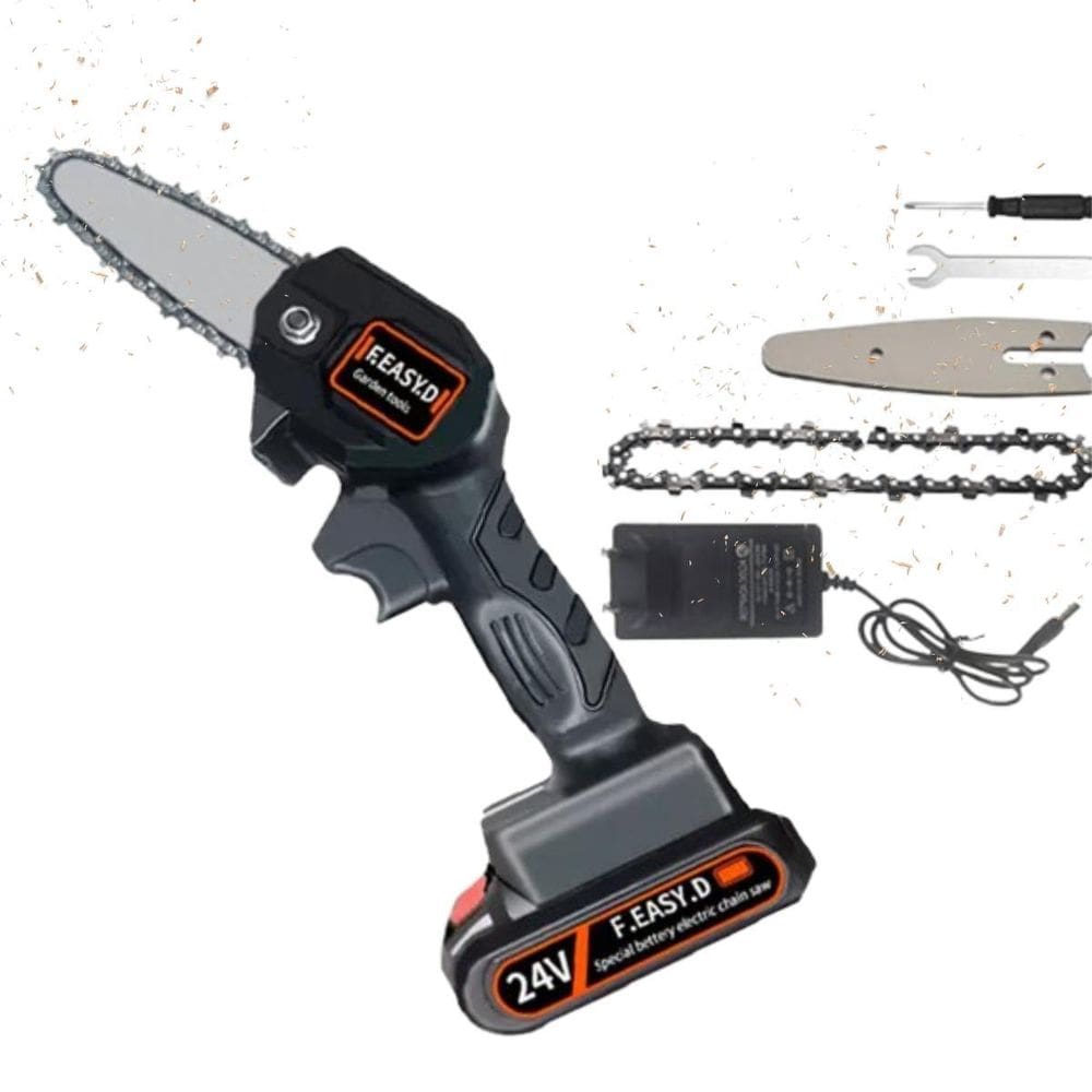 Serra Elétrica Compacta Leve E Recarregável Segurança No Uso