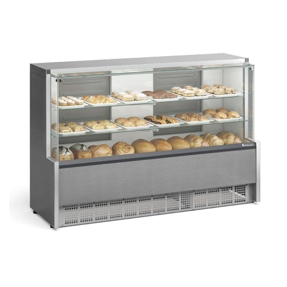 Vitrine Neutra Gelopar Inox 1,75m Bivolt MPNA-175R