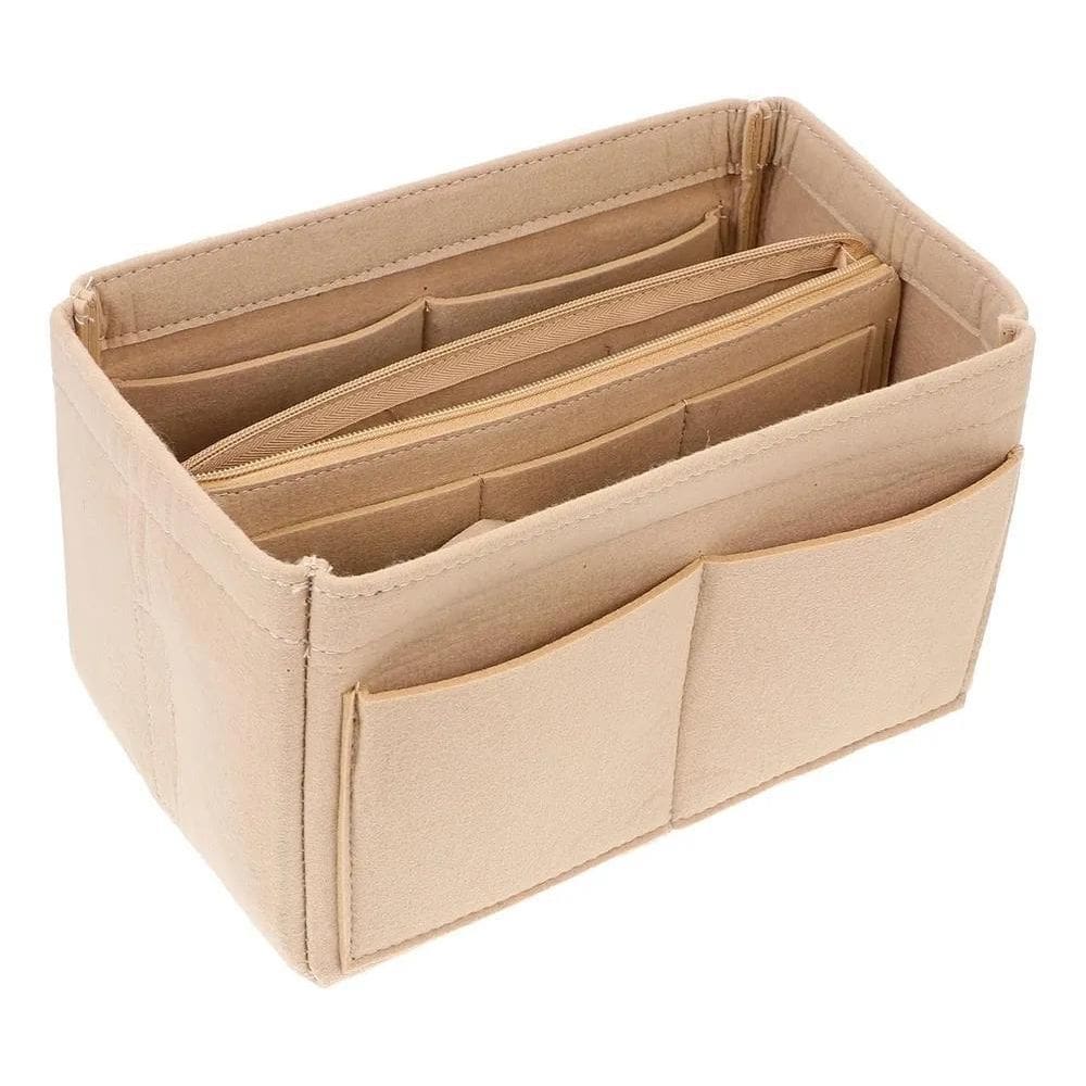 2X Organizador Bolsa Acessórios Zíper Carteira Destacável Lu