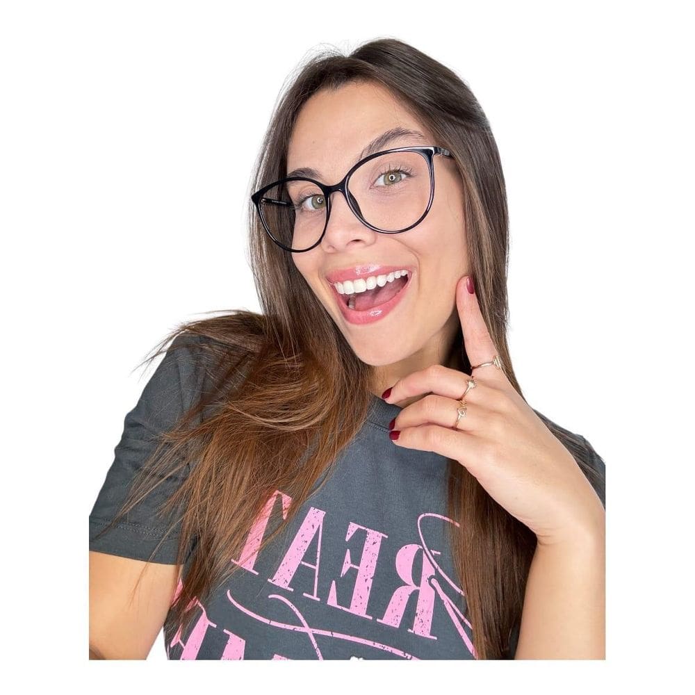 Armação Para Óculos Grau Feminino Redonda Margaret Preto