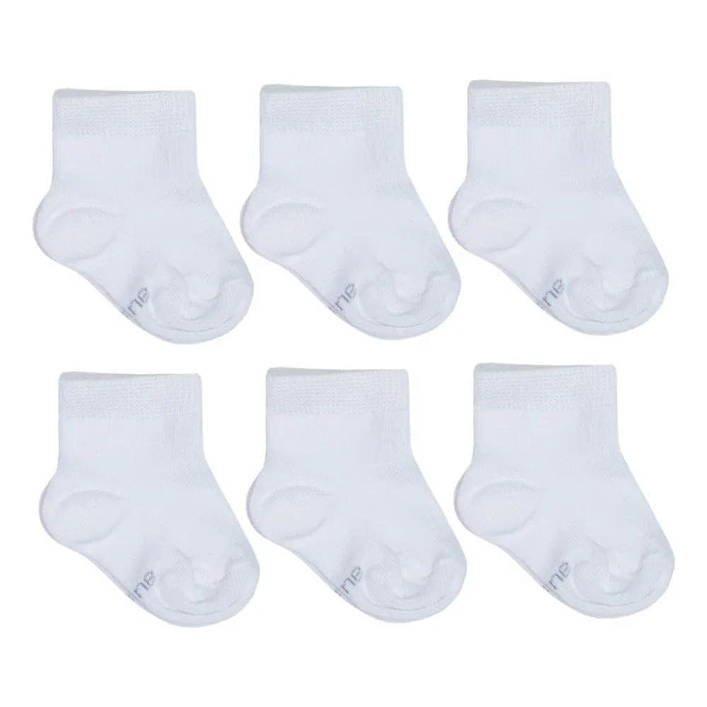 2X Meias Para Bebê Menina E Menino Kit 6 Pares - 0 A 12 Mese