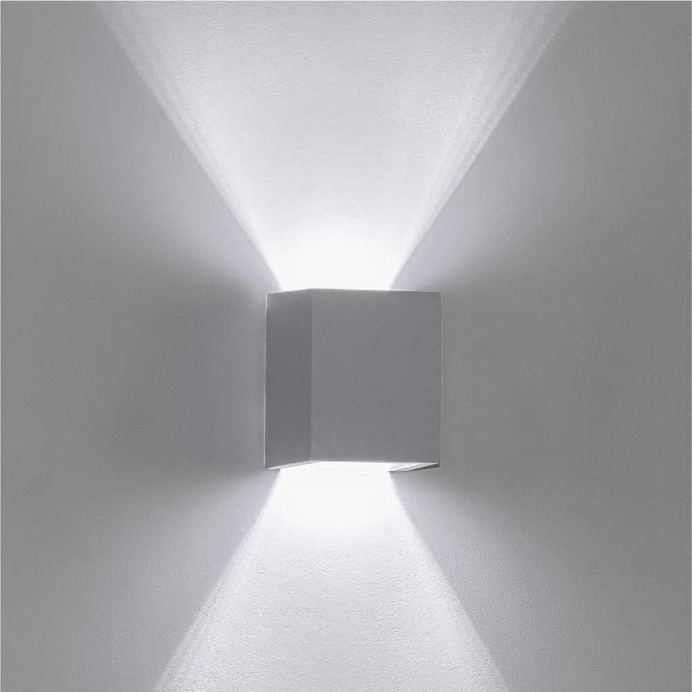 Arandela 2 Focos Led Policarbonat - Preto 110V/220V Bivolt